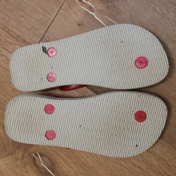 Kids Havaianas flip flop sandals pink 2 - Picture 2 of 3
